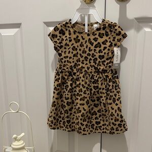 Carter's Brown Leopard Print Kids Dress